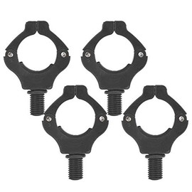4PCS Magnetic Bracket Head Fishing Rod Automatic Adjustment Fishing Rod Tail Rest Holder Tool Accessories(Black)
