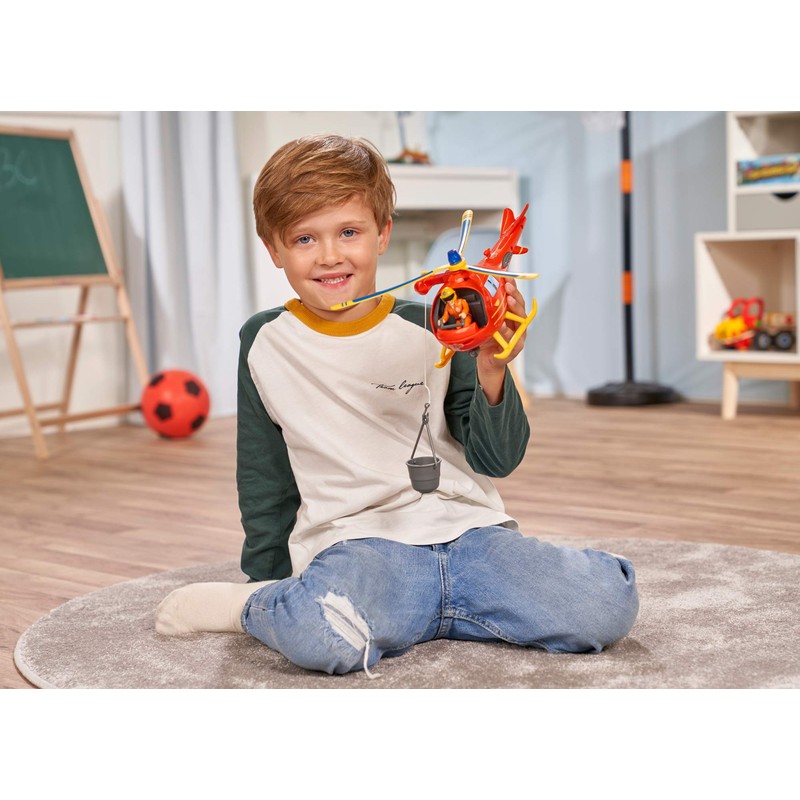 Simba 109251077 Fireman Sam Helicopter Wallaby with Figure
