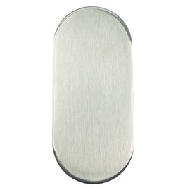 FELGNER Blind Rosette Protective Rosette (1 Pair) | Rosette with Keyhole Cover with Stainless Steel Privacy Screen | Oval Shape in Matte Stainless Steel