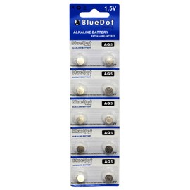 BlueDot Trading AG5 Batteries 1.5V Alkaline AG5 LR754 754 LR48 193 Button Cell Hearing Aid, Watch Batteries, and Other Electronic Products, Quantity 30 Count (3 Packs of 10)