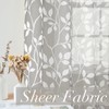MRTREES Bedroom Curtains Voile with Eyelets and Curtains Transparent with