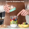 ComSaf 1-Pack 16 oz Overnight Oats Containers with Lids