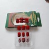 24 Pcs Christmas Press on Nails Short Square - MINGCHUN
