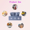 20-Sheet Microfiber Towels with Dispenser Box, Blue Reusable Cleaning Cloths