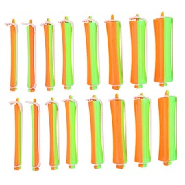 TOVINANNA 8set Fashionable Double Colors Hair Curler Diy Hair Styling Tools for Salon and Home Use and Easy to Use No Damage for Wavy Styles