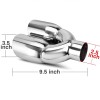 KEEPDSGN 2X Dual Exhaust Tip 2.5"Inlet For 2019-2025 Chevy SILVERADO