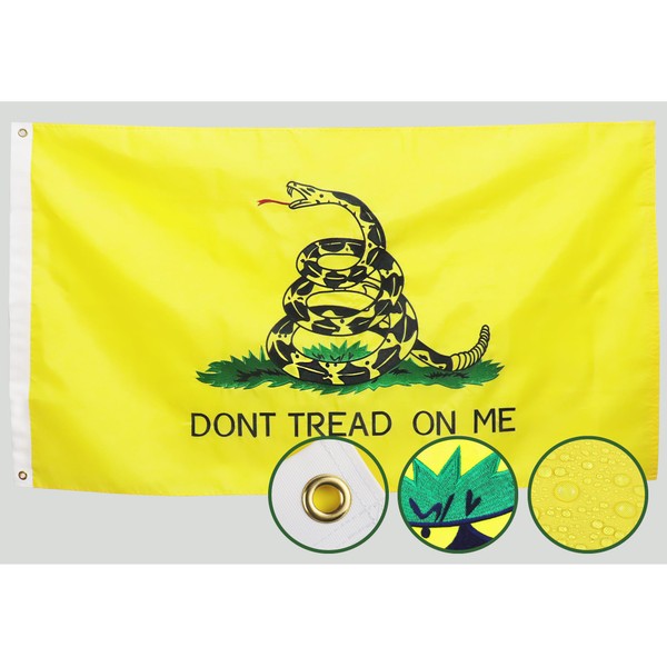 Double Sided Don't Tread On Me Flag 3x5 Outdoor Made