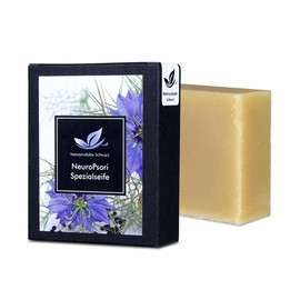 Naturprodukte Schwarz - NeuroPsori soap, skin care for neurodermatitis and psoriasis - palm oil free, 100 g