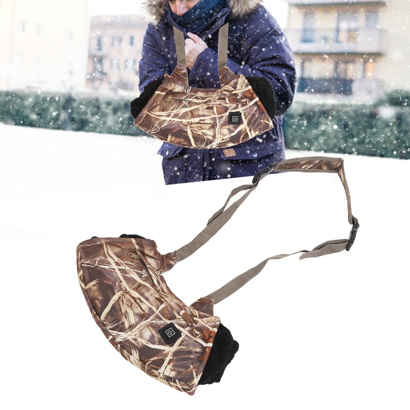 Outdoor Heating Gloves Temperature Adjustable Easy Operation Portable USB Plug