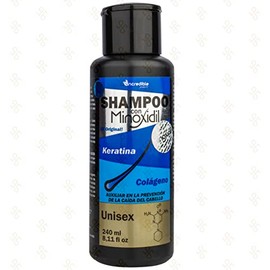 Shampoo Con Minoxidil Sin Sal Keratina Colageno Anti Caida para Cabello - 240ml