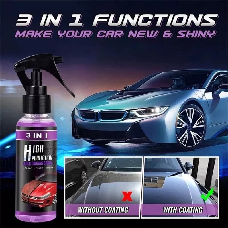 Unbranded High Protection Quick Car Coat Ceramic 3 in 1