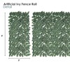 ECOOPTS Expandable Artificial Ivy Fence Wall Décor, Faux Dark Ivy