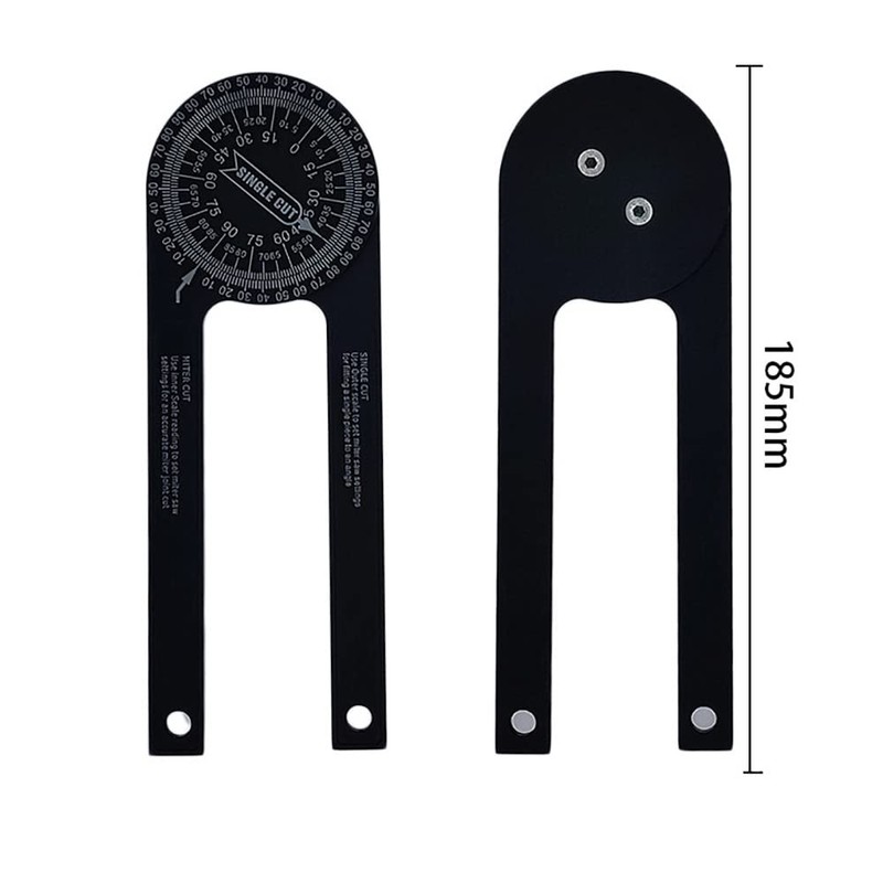 VOANZO Metal Protractor Bevel Gauge Carpenters Tool Angle Finder Tool