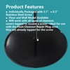 7" Black Decorative Cleanout Access Covers Plate, Flat Design Cover
