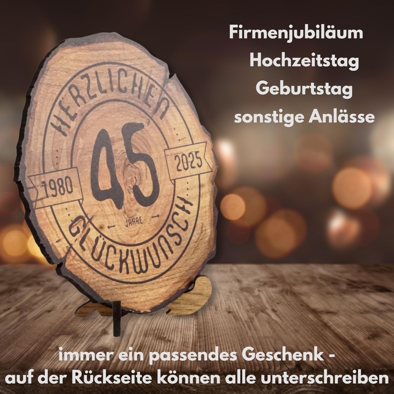 DARO Design - Wooden Disc - 45 Years - Size