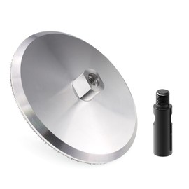 5/8-11 Thread 6 Inch Aluminum Backer Pad Set for Precision Polishing with 5/8"-11 Threaded Extension Rod, Hook and Loop Polishing Holder