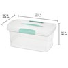 Sterilite Medium Nesting ShowOffs, Stackable Small Storage Bin with Latching