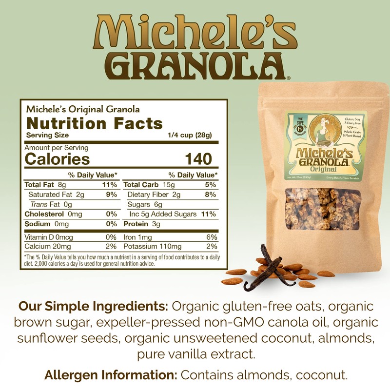 Michele's Granola Original Gluten-Free & Non-GMO (12 Ounce (Pack of