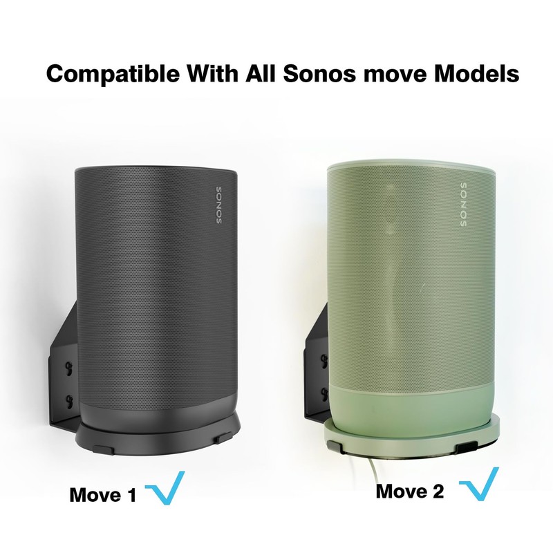Monzlteck Wall Mount for SONOS Move,Compatible with Move1 and Move2.