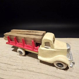 Antique Vintage Style Cast Iron Truck Flat bed Car