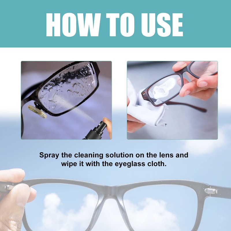 XIRUJNFD Lens Scratch Removal Spray, Eyeglass Scratch Remover, Glasses Lens