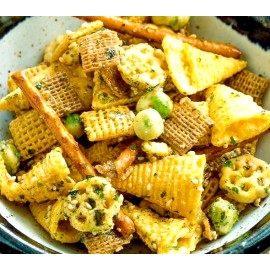 Pichex 5LB MATCHA FURIKAKE FLAVOR CUSTOM MADE SNACK MIX,CHIPS MIX with NUTS-BULK VALUE!