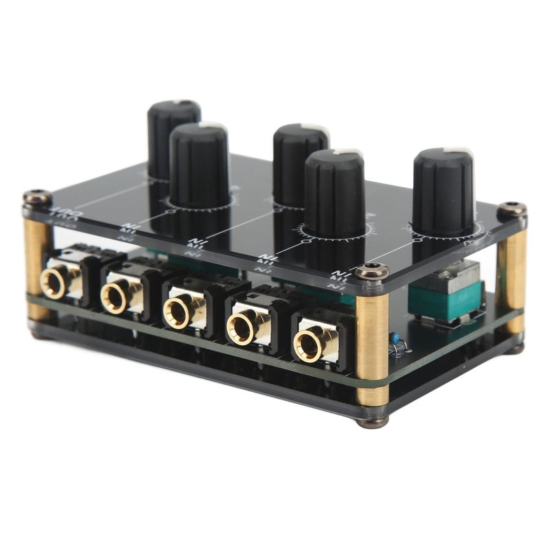 Mini Portable Passive Stereo Audio Mixer 4 Channel Sound Board