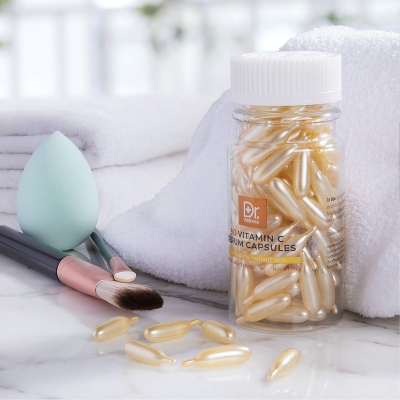 Dr. Wellness Moisturizing, Serum Capsules with Vitamin C, For Glowing,