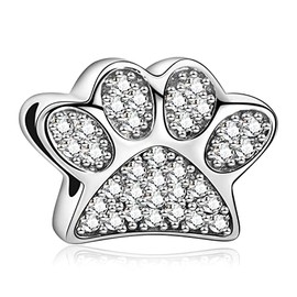 Annmors Marry Christmas Charm Love Pendant S925 Sterling Silver Bracelet Bead with Cubic Zirconia for European Bracelets Necklace, Mother's Day Jewellery Gift Christmas for Men and Women, Silver