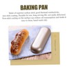 BIUDECO 3Pcs Nonstick Long Bread Mold Baking Pan for Hot