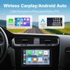 Haudio Double Din Portable Wireless CarPlay Screen for Car, 7"