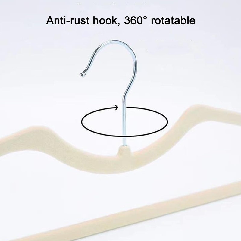CUTSKY Velvet Hangers 50 Pack, Ultra Slim & Short Neck