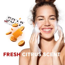 ORIENTLEAF Kojic Acid Soap, Turmeric Soap Bar for Dark Spots, Fresh Citurs Scent (3 PACK)