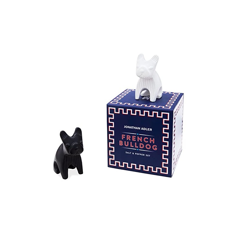 Jonathan Adler French Bulldog S&P, Black/White, One Size, (31830)