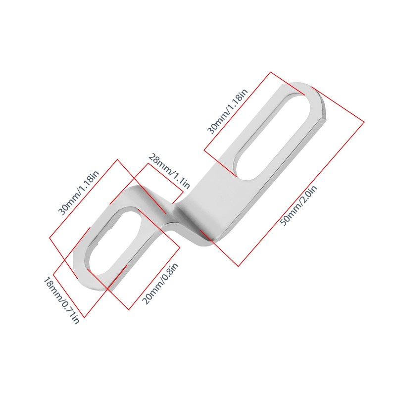 OTOTEC 2pcs Motorcycle Exhaust Pipe Connector Motorcycle Exhaust Pipe Stainless