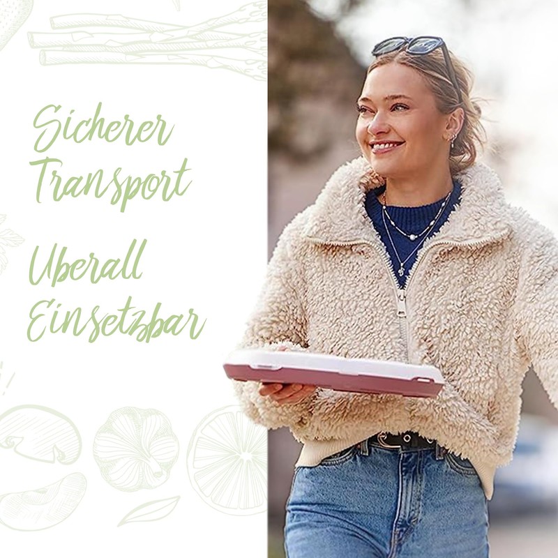 elastoreuse Pizza Box 'ToGo' - BPA-Free Storage Box by Pizza