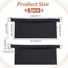 WADORN 2Pcs Classic Black Purse Insert Organizer Converter Kit for