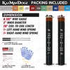 KaiMinDogz Pair of 2" Garage Door Torsion Springs Set with