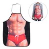 QANYEGN 3D Waterproof Funny Apron, Sexy Man and Woman Cooking
