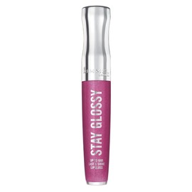 Rimmel Stay Glossy Lip Gloss - Non-Sticky and Lightweight Formula for Lip Color and Shine - 185 Grapevine Groove, .18oz