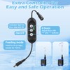 AQQA DC Aquarium Water Pump with Controller,4 Flow Adjustable,Feed Mode,IP68