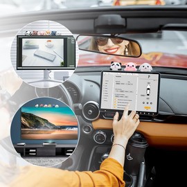 ZORZA 6Pcs Cartoon 3D Figurine Computer Monitor Decor Cute Animal Figurines Decor for TV Computer Screens & Dashboard Perfect Home Office Accessory for Animal Lover