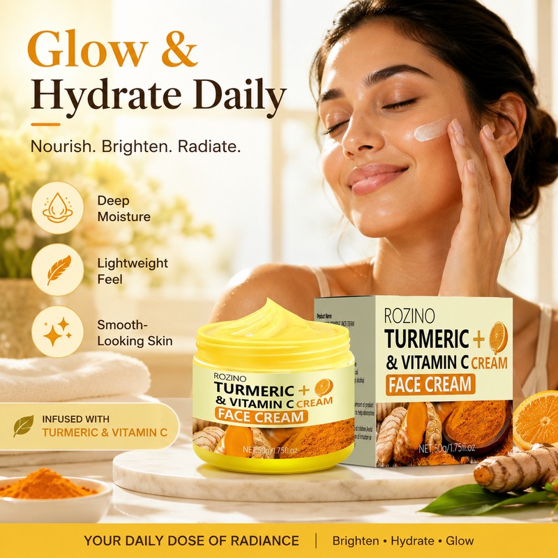 Turmeric Vitamin C Face Cream for Daily Skincare – Lightweight