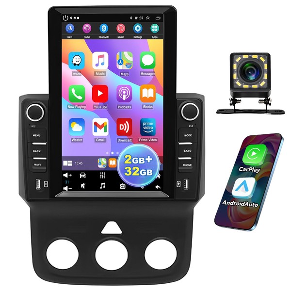Android 13 Double Din Car Stereo for 2013-2018 Dodge Ram