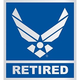 United States Air Force Retired Car Decal US Military Gifts USAF Products