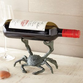 BLACK FOREST DECOR Ocean Crab Wine Bottle Holder