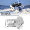 Boat Deck Filler 45° 316 Stainless Steel 38mm Flip Fill