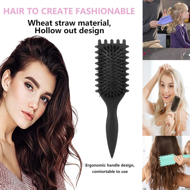 WADY Cepillo para Cabello Rizado Para Mujeres, Cepillo para Rizos,