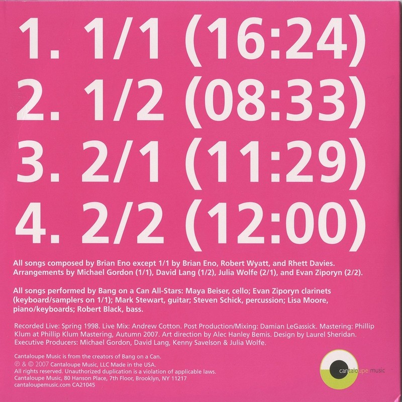 Music for Airports -2tr-