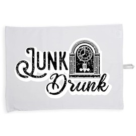 Hippowarehouse Junk Drunk Tea Towel Eco Printed Dish Cloth Kitchen accessory 50cmx70cm 100% Cotton